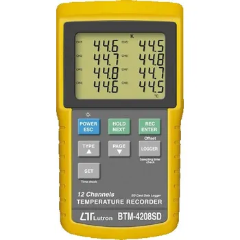 Teploměr 12 kanálů BTM 4208SD -100 až 1300 °C Lutron