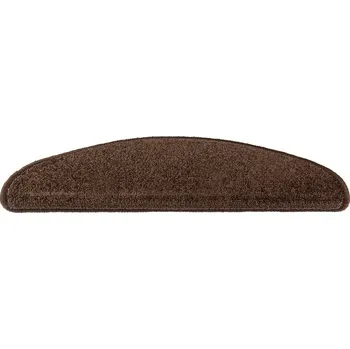 Koberec Vopi Nášlapy na schody Eton hnědý půlkruh, samolepící - 28x65 půlkruh (rozměr včetně ohybu) - 1 rok na vrácení + DOPRAVA ZDARMA k Vám i zpět