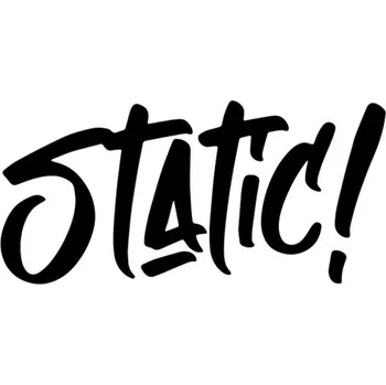 Samolepicí dekorace na vozidlo Samolepka STATIC na auto a motorku, tuning nálepka (1938)