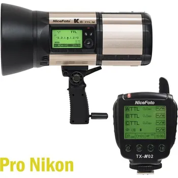Studiový blesk Bateriový blesk n flash K8 TTL 800 s řízením pro Nikon (podpora FP) - doprava zdarma