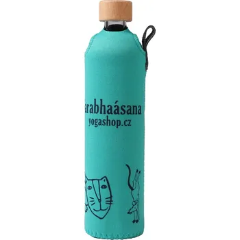Skleněná lahev Šarabhaásana mint