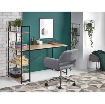 Psací stůl MAMBA psací stůl Bruno, dub sonoma/černá