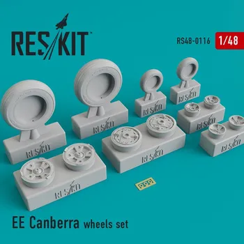Plastikový model Reskit 1/48 EE Canberra wheels set (AIRF,CAF)