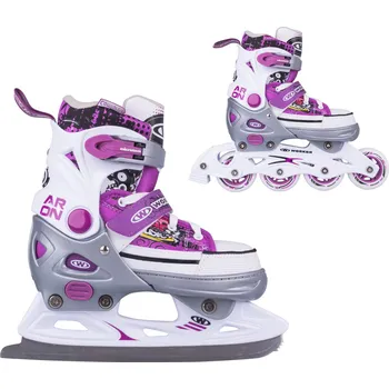 Celoroční brusle Worker Aron 2v1 bílé