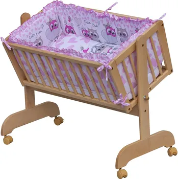 Povlečení Scarlett Souprava povlečení do kolébky Kulíšek růžová