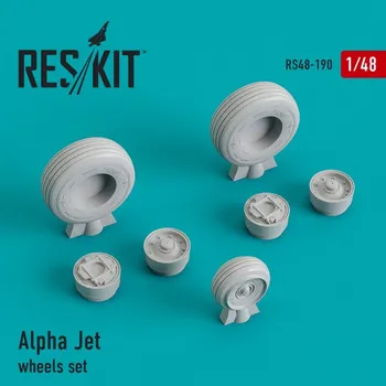 Plastikový model Reskit 1/48 Alpha Jet wheel set (ITAL/KIN/REV)