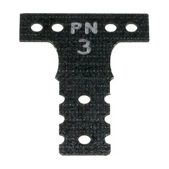 RC vybavení PN Racing Mini-Z MR03 MM G10 Black Fiber Glass T-Plate #3