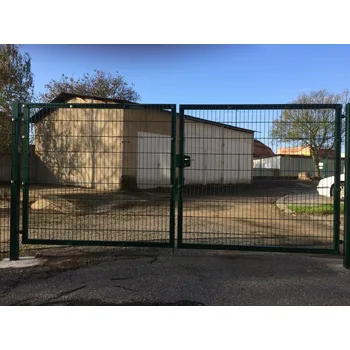 brána Brána 3D - zelená, šíře 400 cm - včetně sloupů Výška brány: 153 cm