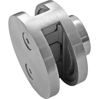 Zábradlí Hahn Steel Držák z nerez oceli středový pro plochý sloupek, AISI 304 Těsnění pro sklo: 12mm