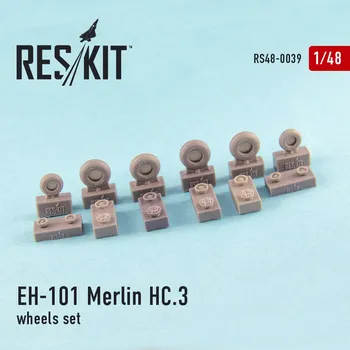 Plastikový model Reskit 1/48 EH-101 Merlin HC.3 wheels set (AIRF)