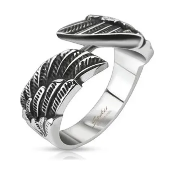 Prsten Šperky4U Ocelový prsten křídla - velikost 62 - OPR0138-62