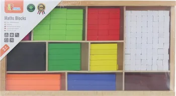 Dřevěná hračka Viga Dřevěné matematické kostky