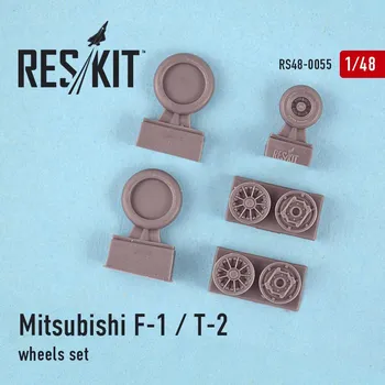Plastikový model Reskit 1/48 Mitsubishi F-1 wheels set (HAS)