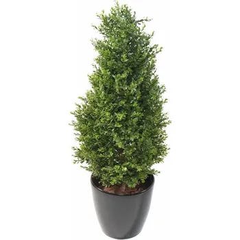 umělá květina BUXUS RED DAY TOPIARY UV, 95cm (Luxusní umělý strom zimostráz)