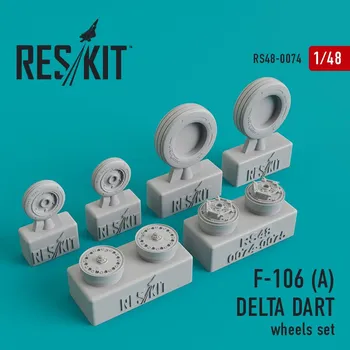 Plastikový model Reskit 1/48 F-106(A) Delta Dart wheels set (HAS,REV)