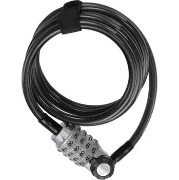 Zámek na kolo zámek MAGNUM spirála 1500x8 mm 4 x stavitelný kód s osvětlením