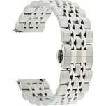 eses Kovový řemínek - Článkovitý stříbrný, 20 mm