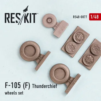 Plastikový model Reskit 1/48 F-105 (F) Thunderchief wheels set...
