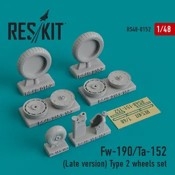 Plastikový model Reskit 1/48 Fw-190/Ta-152 Late wheels Type 2...