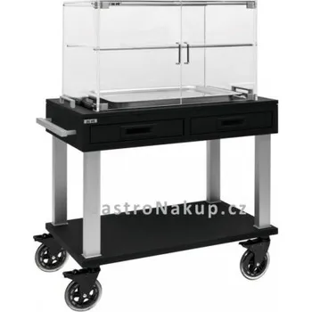 Nástavba chladící na dezerty 2patrová pro servírovací vozíky Tactus, černá Sleva 5100Kč