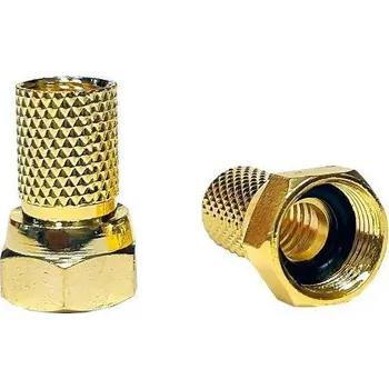 Anténní konektor Konektor F 7 Mm S Gumkou GOLD