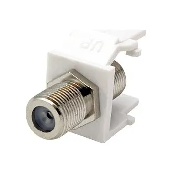 Patch panel 12.42.0105 Keystone spojka, s F konektory (koax.), bílá
