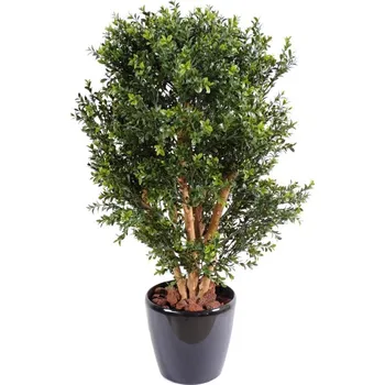 umělá květina BUXUS NEW UV KEŘ, 80cm (Luxusní buksus umělý keř)