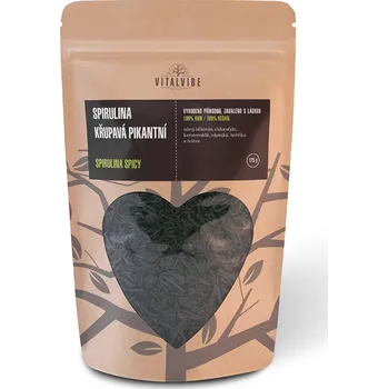 Přírodní produkt Vitalvibe Spirulina křupavá pikantní 125 g