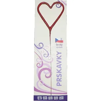 Prskavka České prskavky Srdce - tvarované prskavky