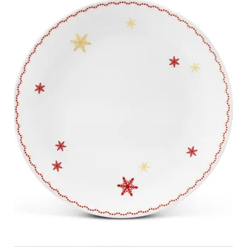 Talíř Leander Vánoční porcelán dezertní talíř 21 cm