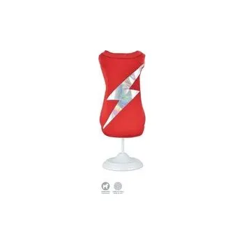 Obleček pro psa Nayeco mikina pro psa Jersey Flash 25 cm červená s reflexním bleskem obvod 39 cm doprodej