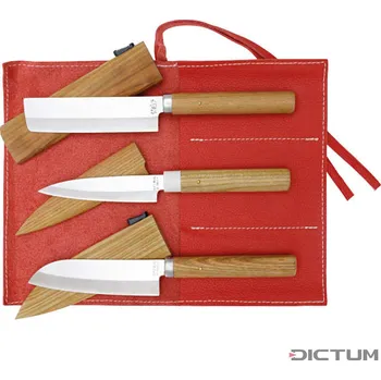 Pracovní nůž Japonské nože 719195 - Small Knife with Sheath, 3-Piece Set