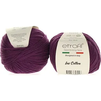 Příze Etrofil Lux Cotton fialová 70329