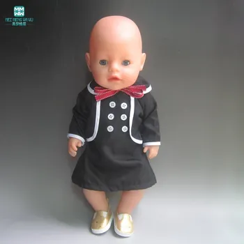 Černé šaty pro American girl a Baby Born 43-45 cm