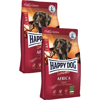 Krmivo pro psa 2x Happy Dog Supreme Sensible Africa 12,5kg