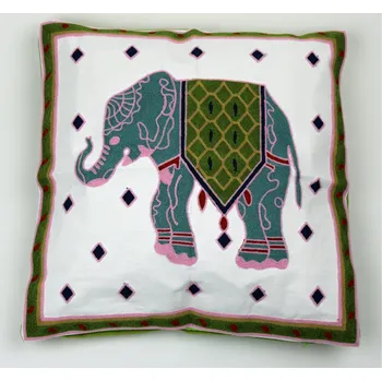 Povlečení ROOK TEX POVLAK NA POLŠTÁŘEK SLON ZELENÝ 45x45cm