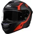 Helma na motorku Vemar Hurricane Revenge černá matná/šedá/červená