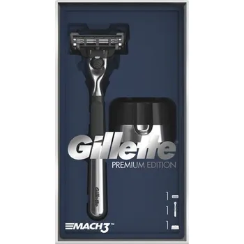 Holítko Gillette Mach 3 sada pro muže s holicím strojkem a stojánkem 