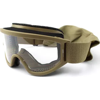 ESS Taktické brýle Land Ops s balistickou odolností, TAN - čiré, tmavé