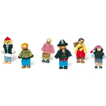 Panenka Panenky do domečku postavičky piráti 6ks