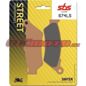 Brzdová destička Zadní brzdové destičky SBS 674LS - Triumph Rocket III, 2300ccm - 04-09
