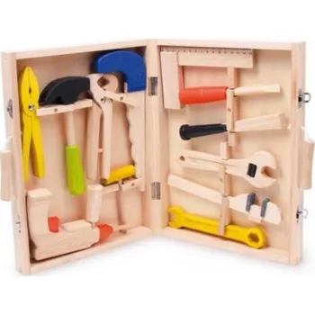 Dřevěná hračka Kufřík dřevěné nářadí Lino