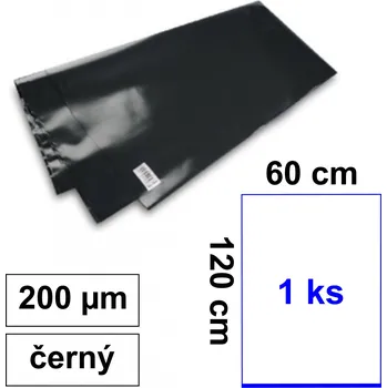 Pytle na odpadky NITEOLA Pytel na odpad LDPE 60 x 120 cm, 200 µm silný - černý