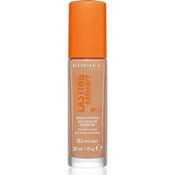 Rimmel Lasting Radiance Anti-Pollution Foundation 30 ml, 103 True Ivory
