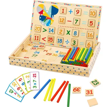 Dřevěná hračka Derrson Disney Velká sada Počítání 127 ks