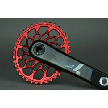 Klika na kolo absoluteBLACK převodník OVAL CX SRAM 38T (červená)