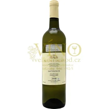 Víno Modrý sklep Sauvignon 2017 pozdní sběr 0,75 l polosuché moravské bílé víno 817