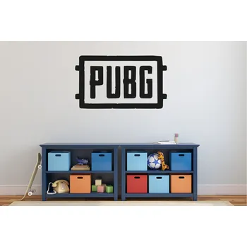 Samolepící dekorace Lepy.cz Samolepka na zeď PUBG Velikost (šířka x výška): 85x49cm, Barevná varianta: Světle oranžová