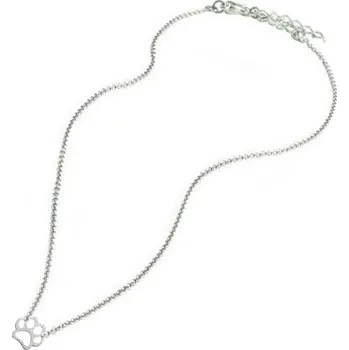 Náhrdelník Šperky4U Ocelový náhrdelník psí tlapka - OPD0187-ST