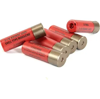 Sportovní střelba CYMA 6 kusů patron do manuální brokovnice - červené